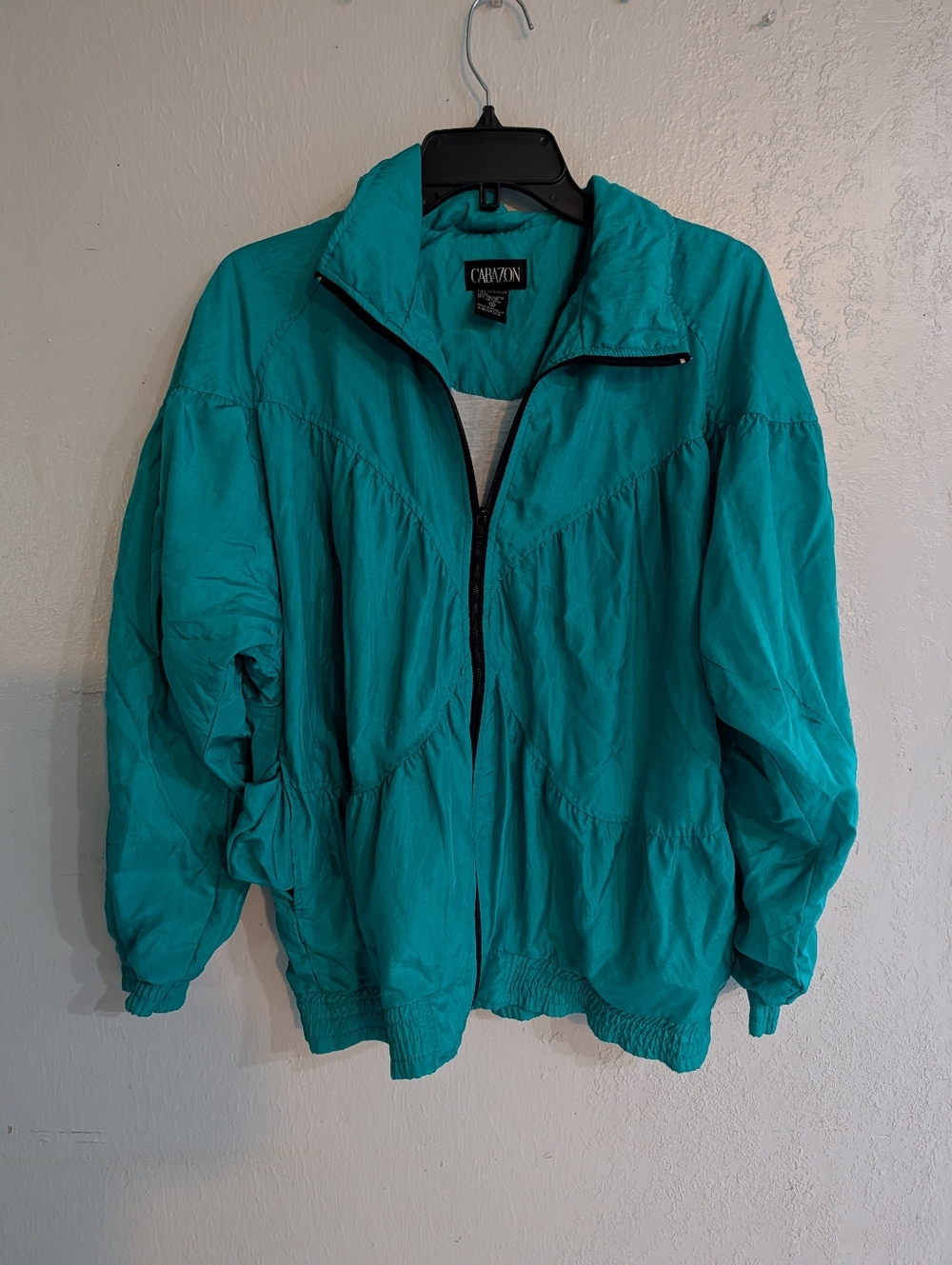 Teal Lightweight Windbreaker Jacket - Women